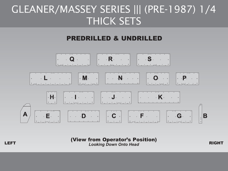 Gleaner/Massey Skid Shoe Sets - Pre-'87