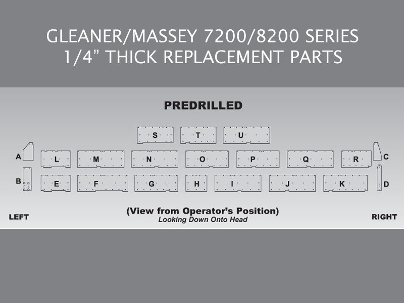 Skid Shoe Sets for Gleaner/Massey 7200/8200