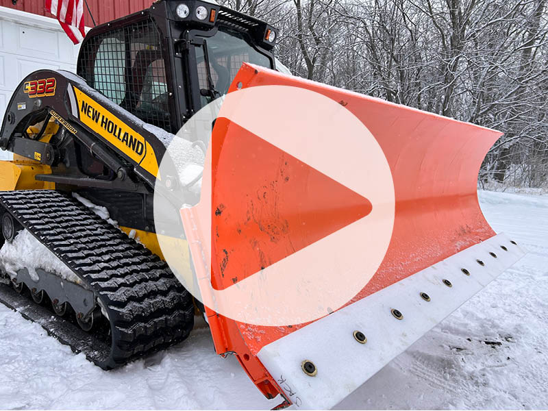 installing poly cutting edge on snowplow